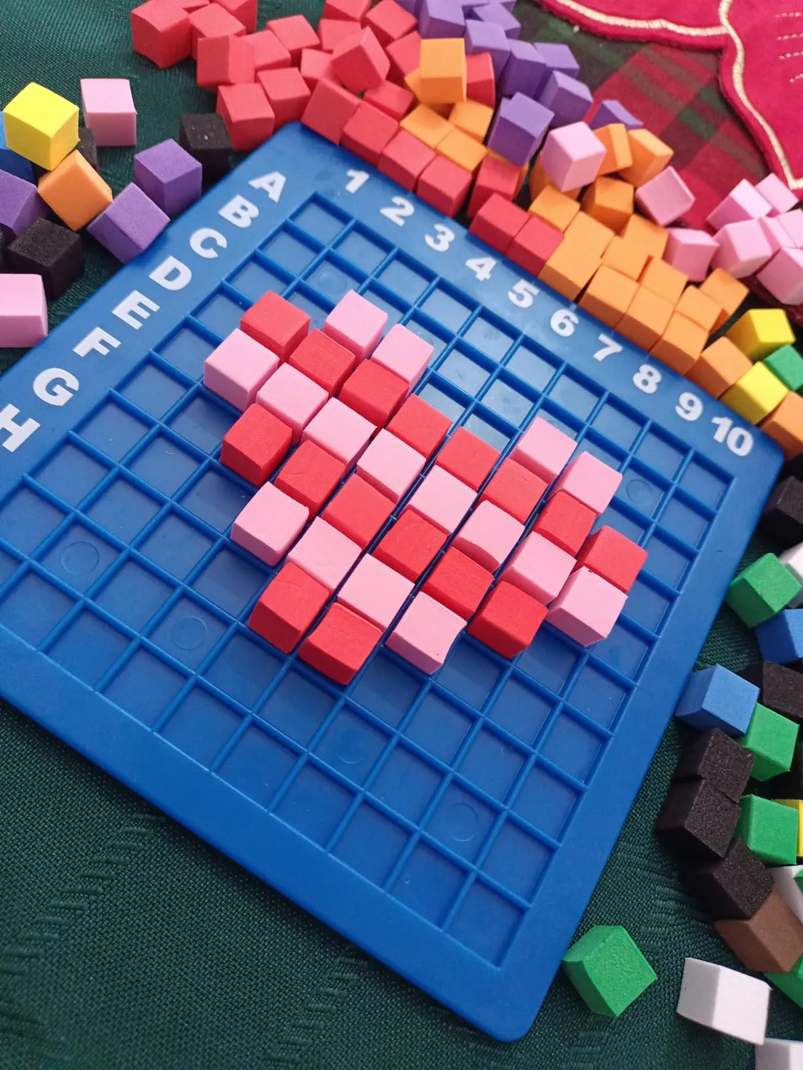 Learning Resources Pixel Art Mint Logikspiel 400 Würfel