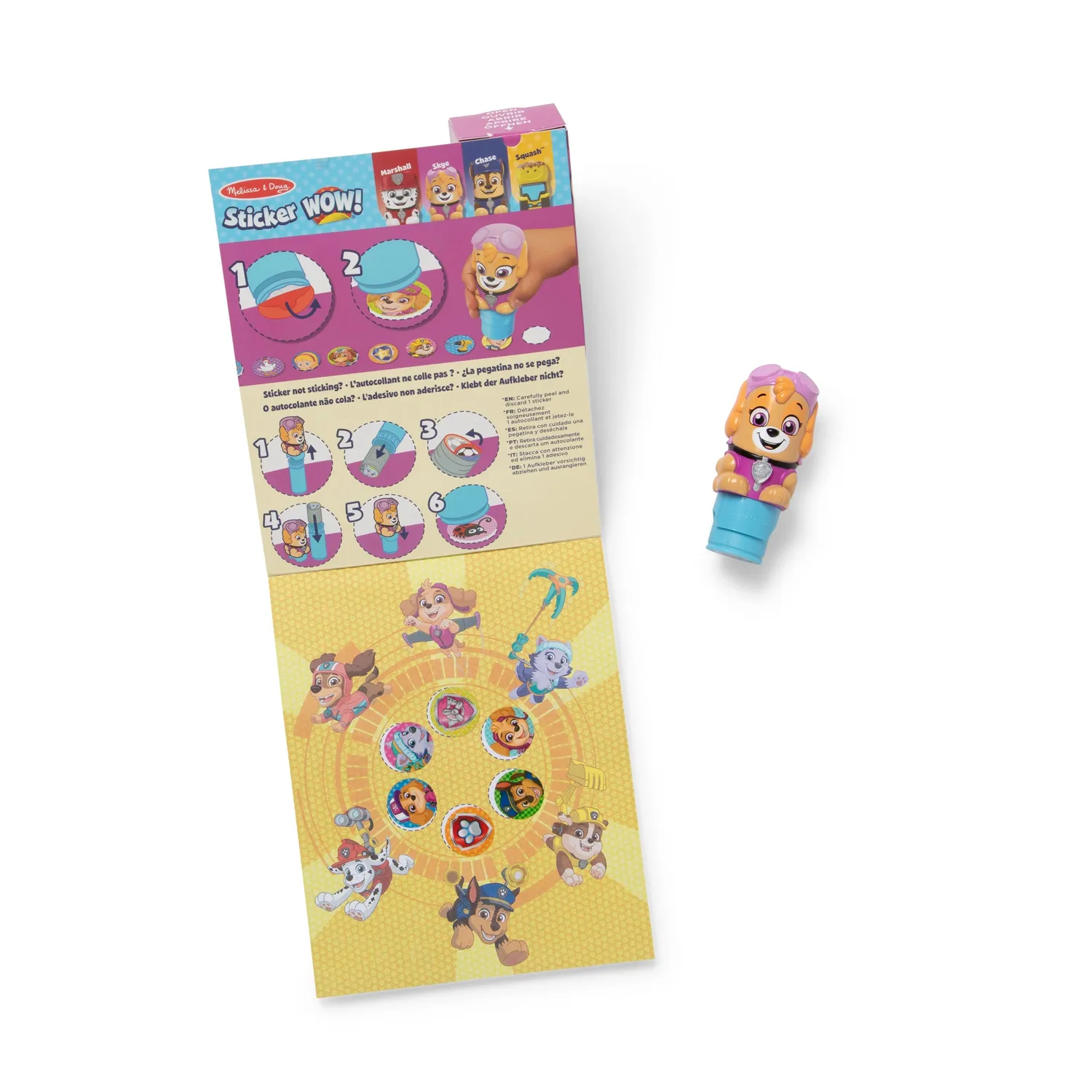 Melissa & Doug Sticker WOW! PAW Patrol Skye Stickerheft 300 Sticker