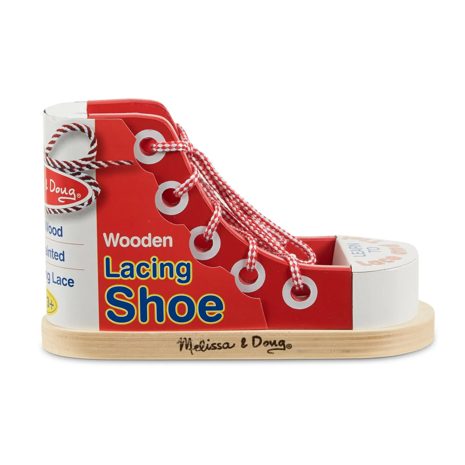 Melissa & Doug Schnürschuh Holzschuh Schleife lernen