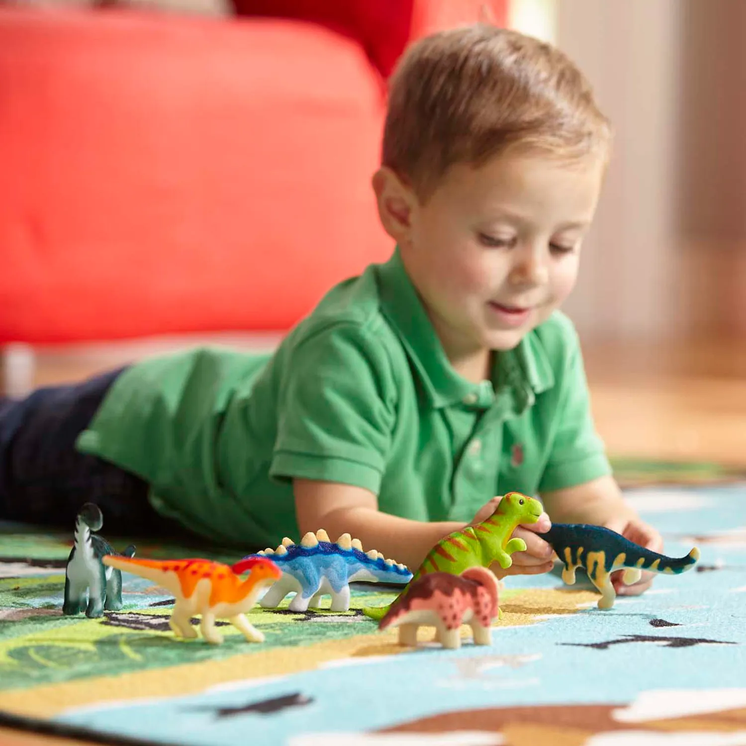Melissa & Doug Dinosaur Party Spielset 9 Filz-Dinos mit Box