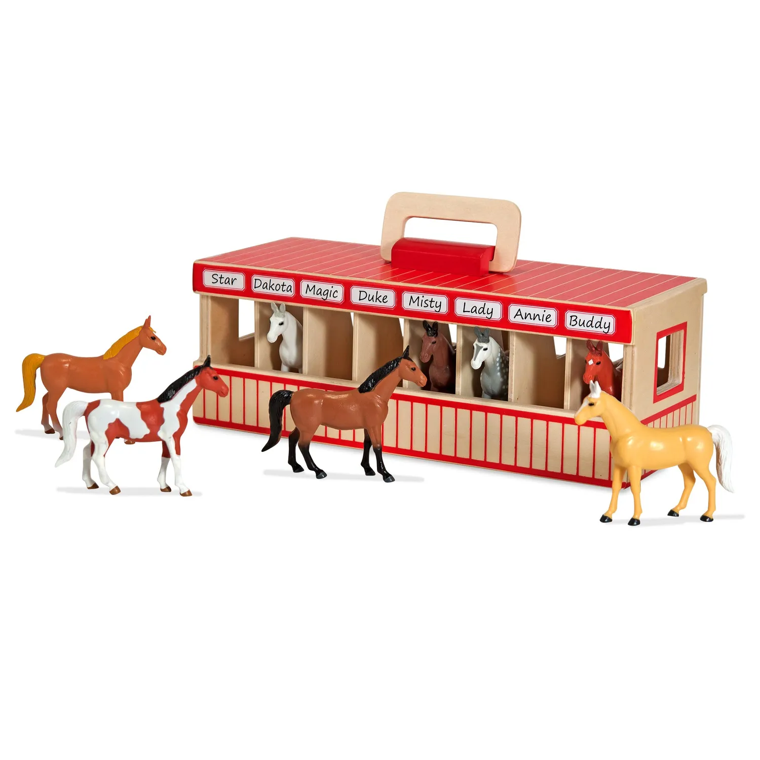 Melissa & Doug Take-Along Show-Horse Stable Pferdestall