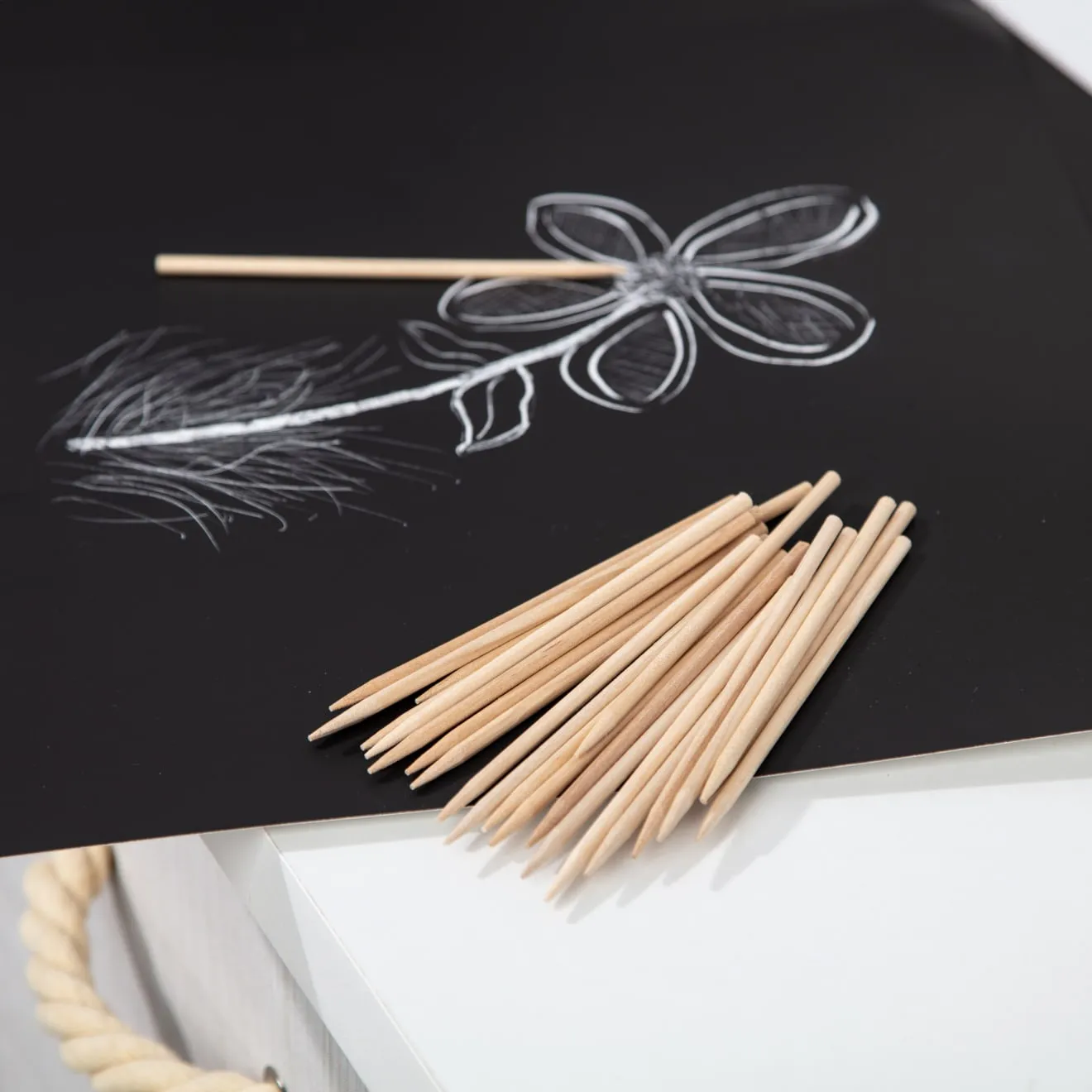 Melissa & Doug Scratch Art Kratzstifte Holz 25er Set