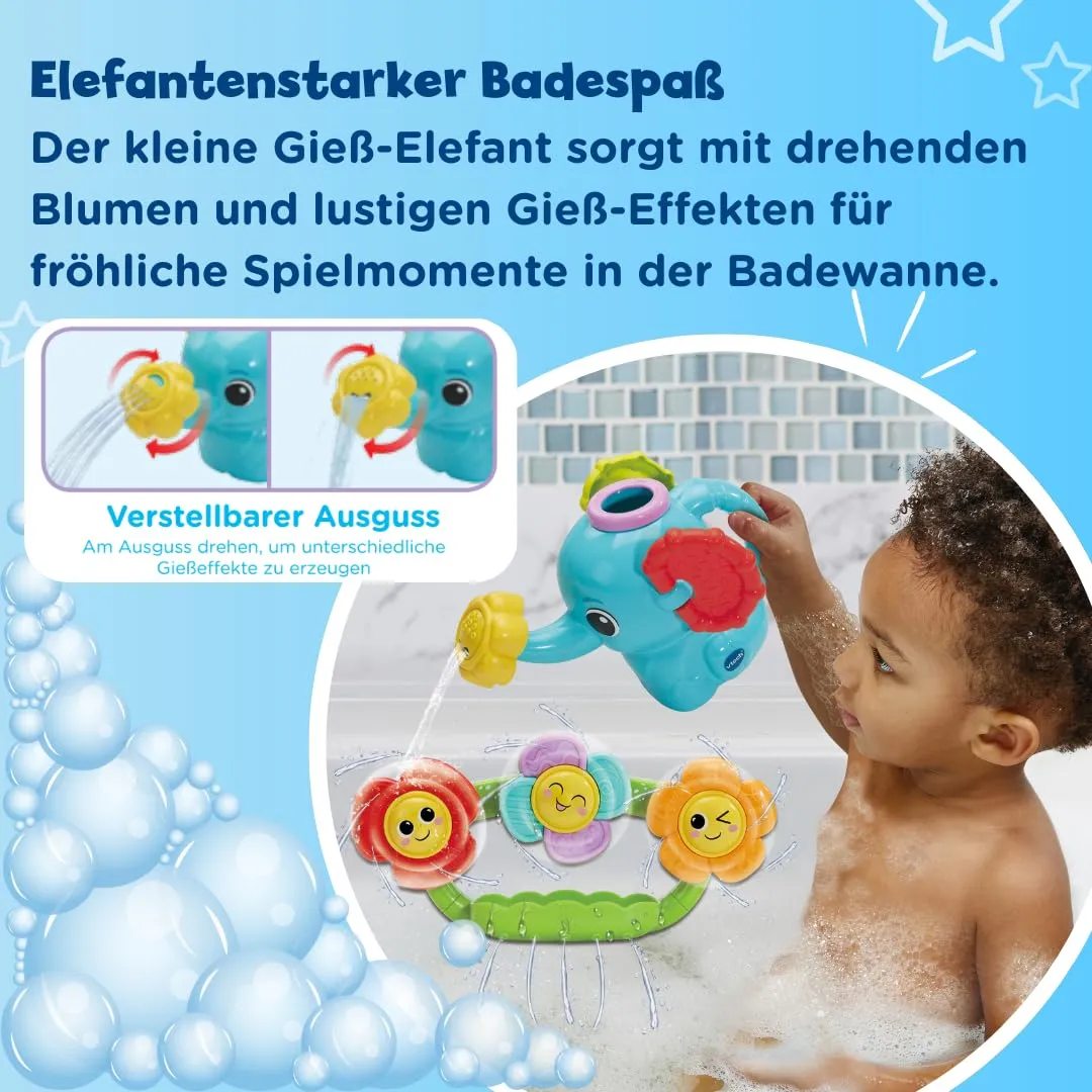 VTech Gieß-Elefant Badespielzeug Saugnapf Dreheffekt