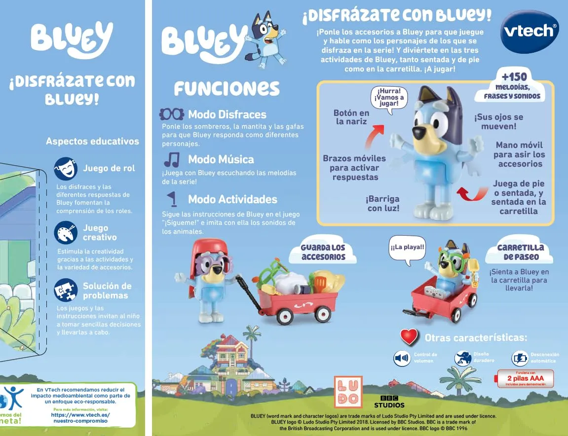 VTech Bluey Verkleide dich Spielzeug interaktiv 3-6 Jahre