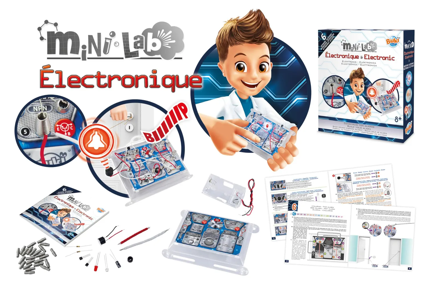 Buki 3008 Mini Lab Elektronik Baukasten ab 8 Jahren
