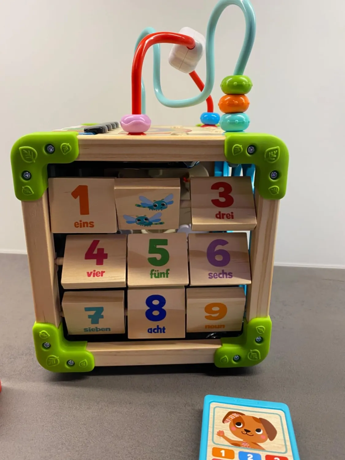 VTech Holz-Spielwürfel Interaktiv FSC Lernwürfel 12-36 Monate