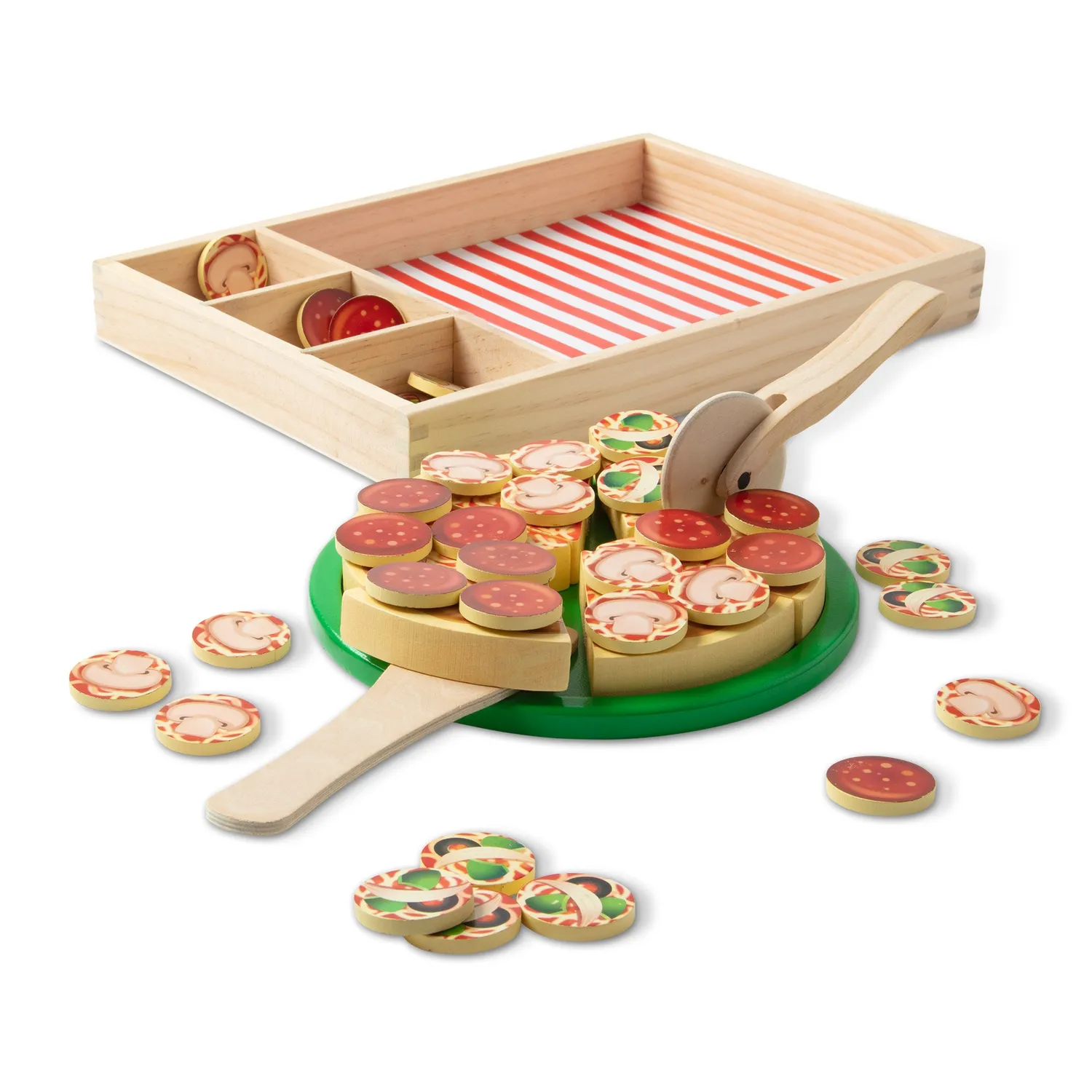 Melissa & Doug Pizza Party Holzspielset 6 Stücke