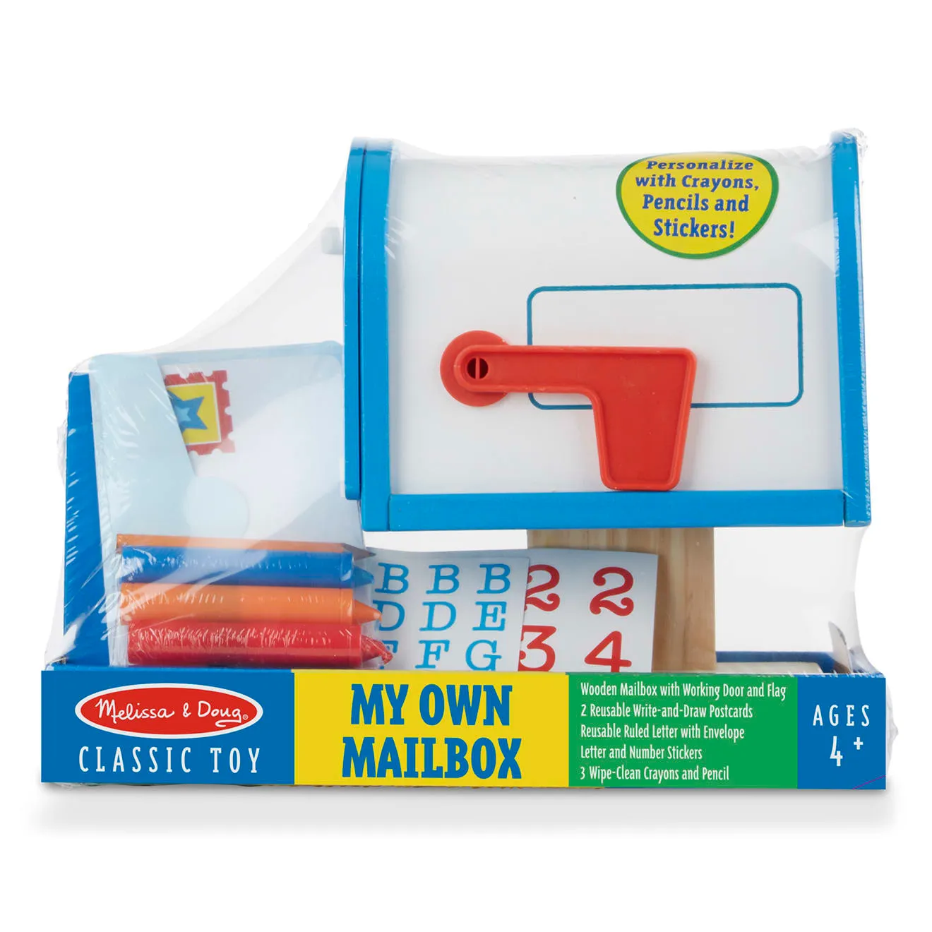 Melissa & Doug My Own Mailbox Holzbriefkasten Set
