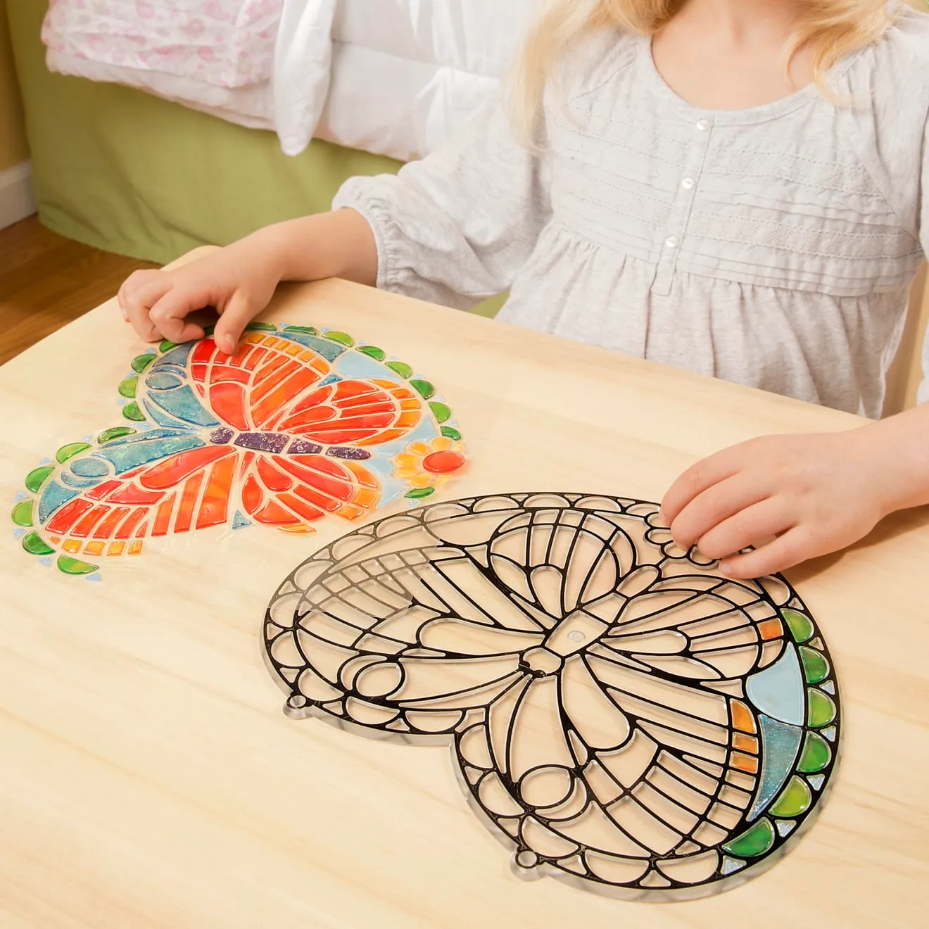 Melissa & Doug Stained Glass Schmetterling Bastelset