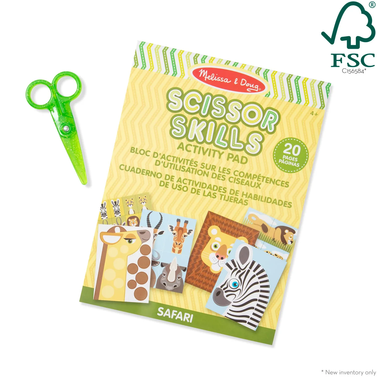 Melissa & Doug Safari Scissor Skills Scherenspiel mit Schere