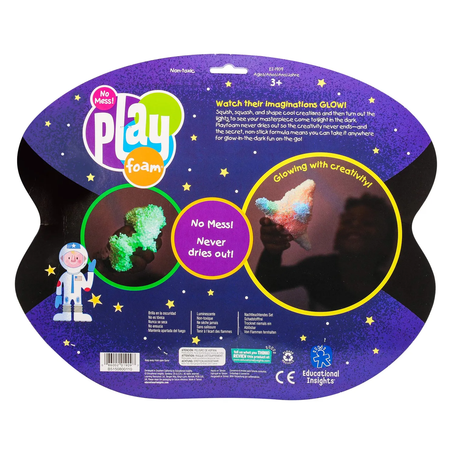 Learning Resources Playfoam Nachtleuchtend 8er-Pack Knete