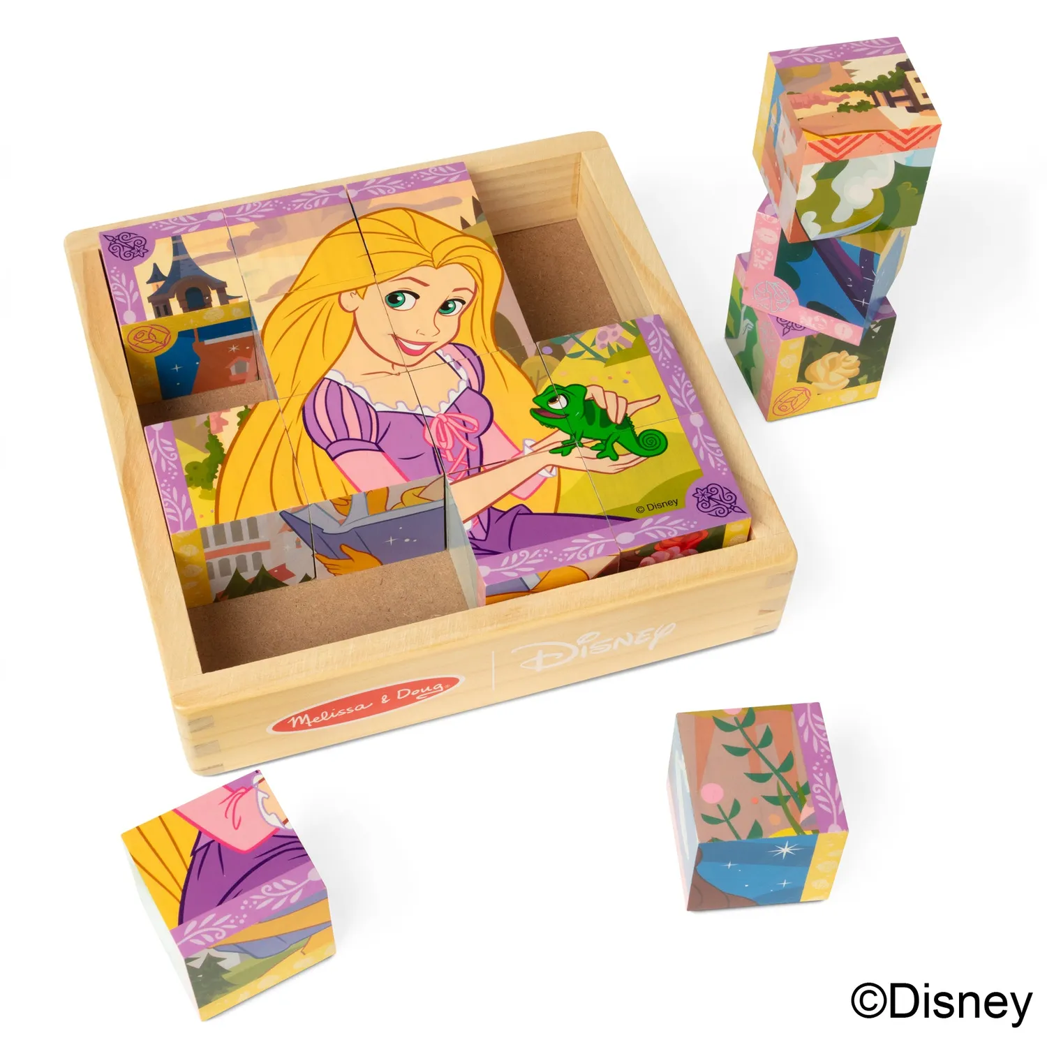 Melissa and Doug Disney Princess Würfelpuzzle Holz