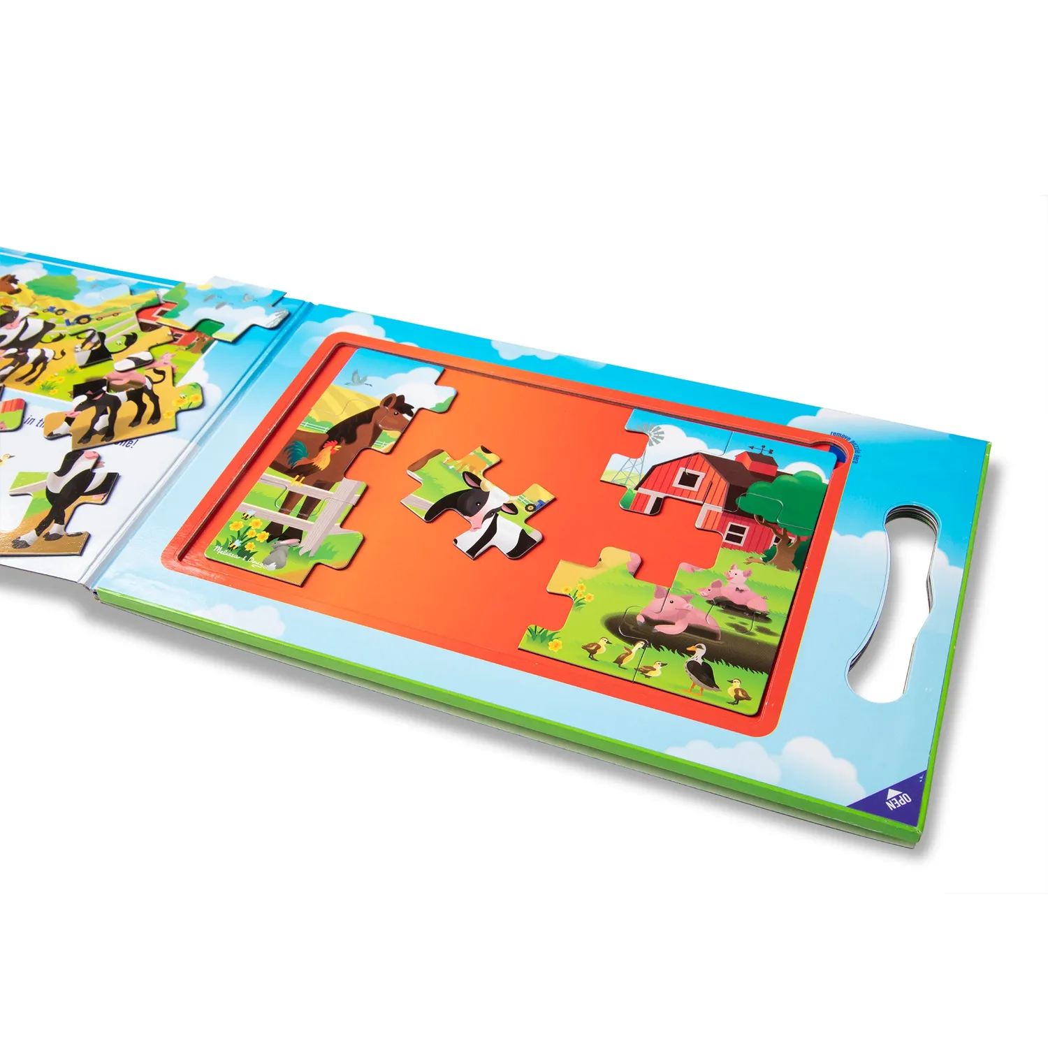 Melissa & Doug Take-Along Bauernhof Magnetpuzzle 2x15-tlg