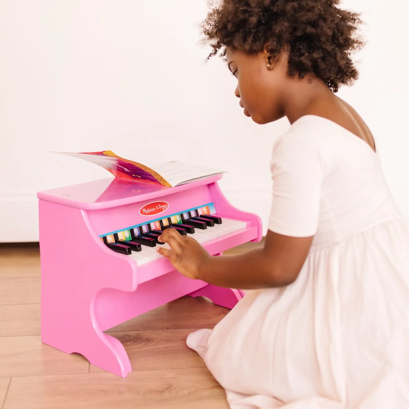 Melissa & Doug Learn-to-Play Pink Piano Kinderklavier 25 Tasten