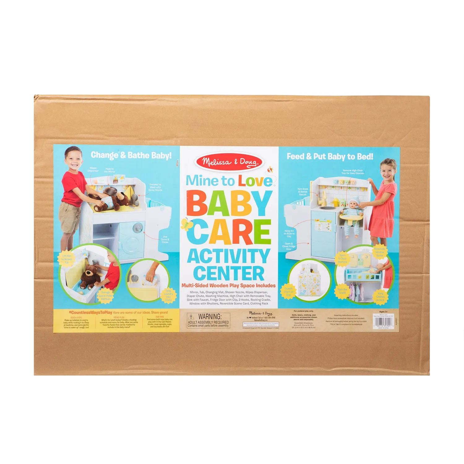 Melissa & Doug Mine to Love Baby Puppenstation Holz