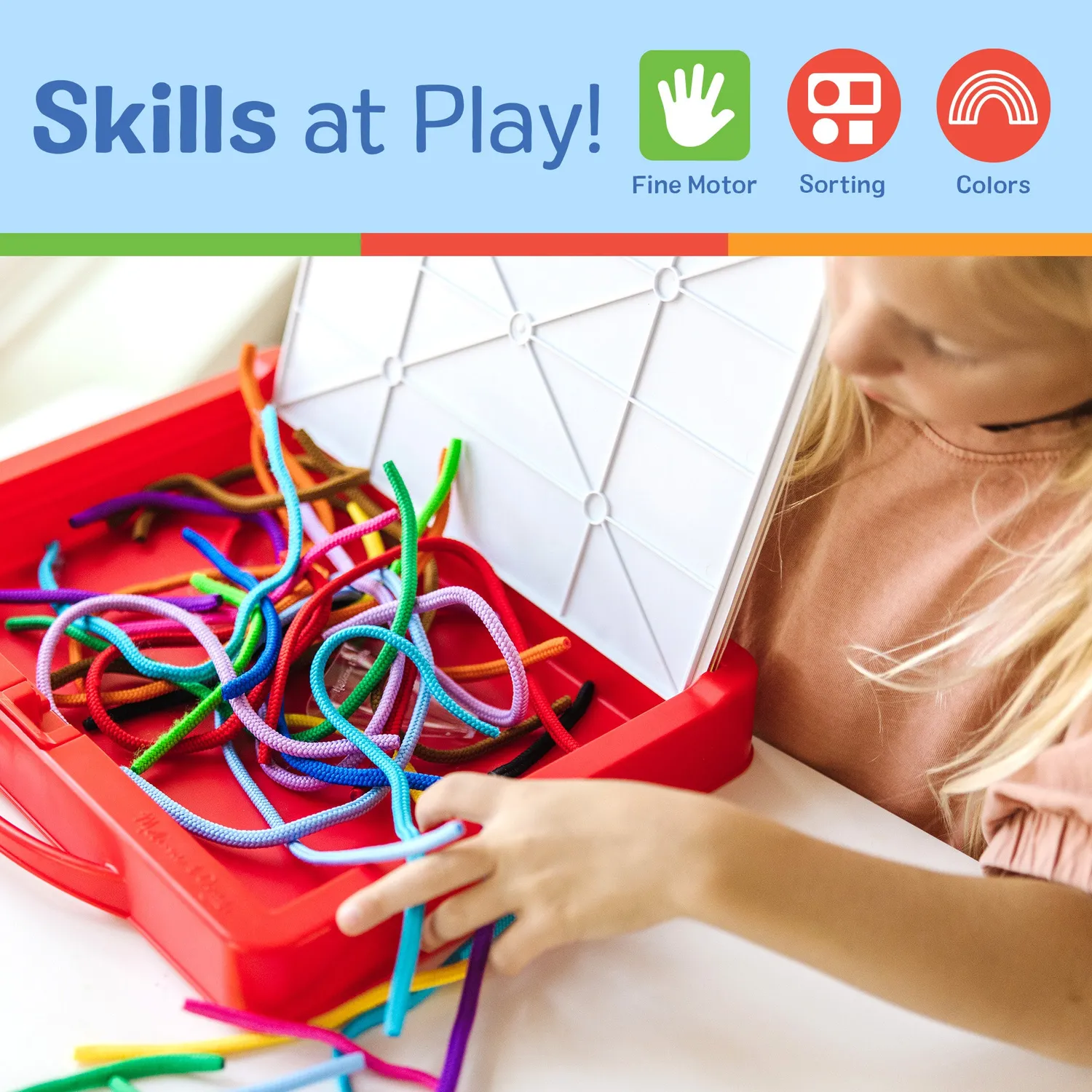 Melissa & Doug Rainbow Cord Picture Pattern Maker Bastelset Kordel