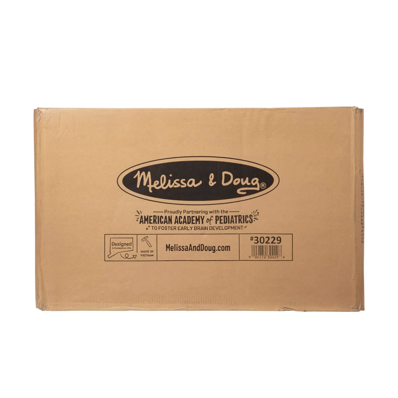 Melissa & Doug Spielzeugkiste Holz Espresso groß ab 3 Jahre