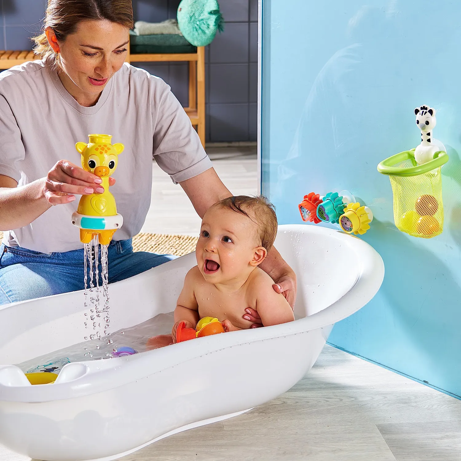 VTech Baby Badeset 6-teilig Badespielzeug mit 15 Elementen