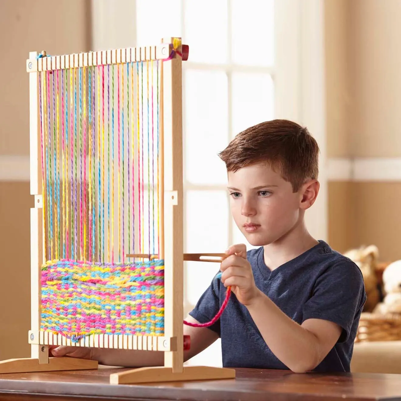 Melissa & Doug Multi-Craft Weaving Loom Webrahmen Holz 6 Jahre