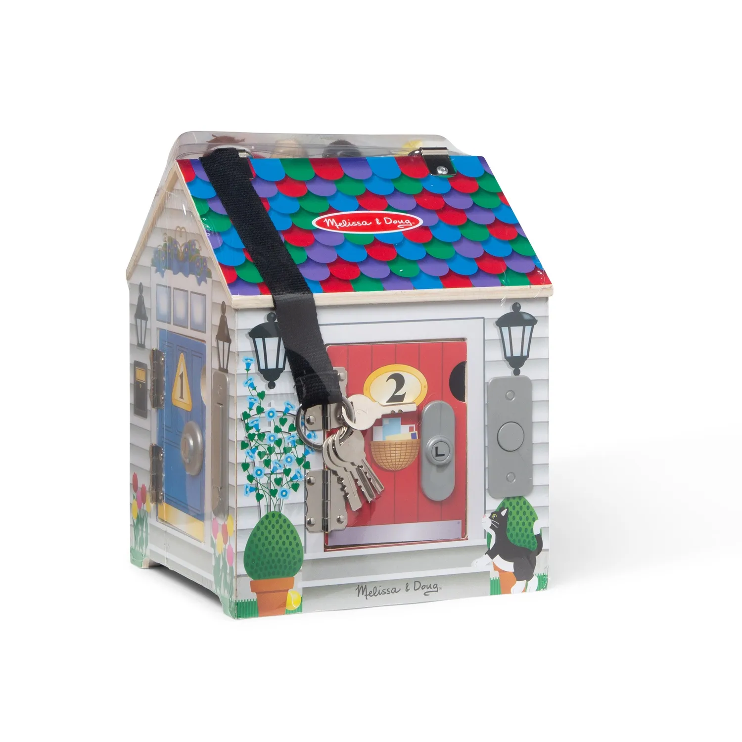 Melissa & Doug Doorbell House Holzspielzeug Schlösser