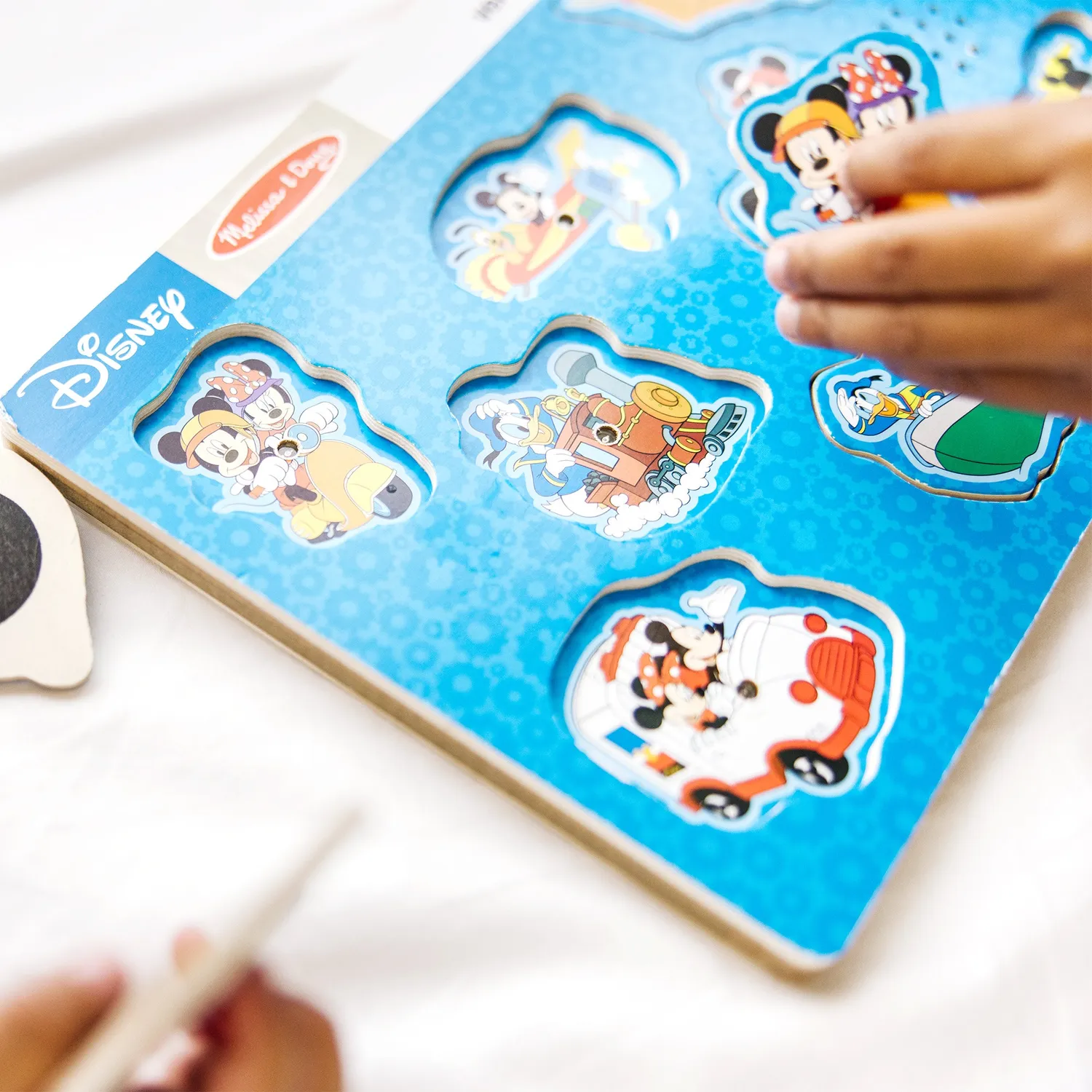 Melissa & Doug Mickey Soundpuzzle Fahrzeuge 8-teilig Holz
