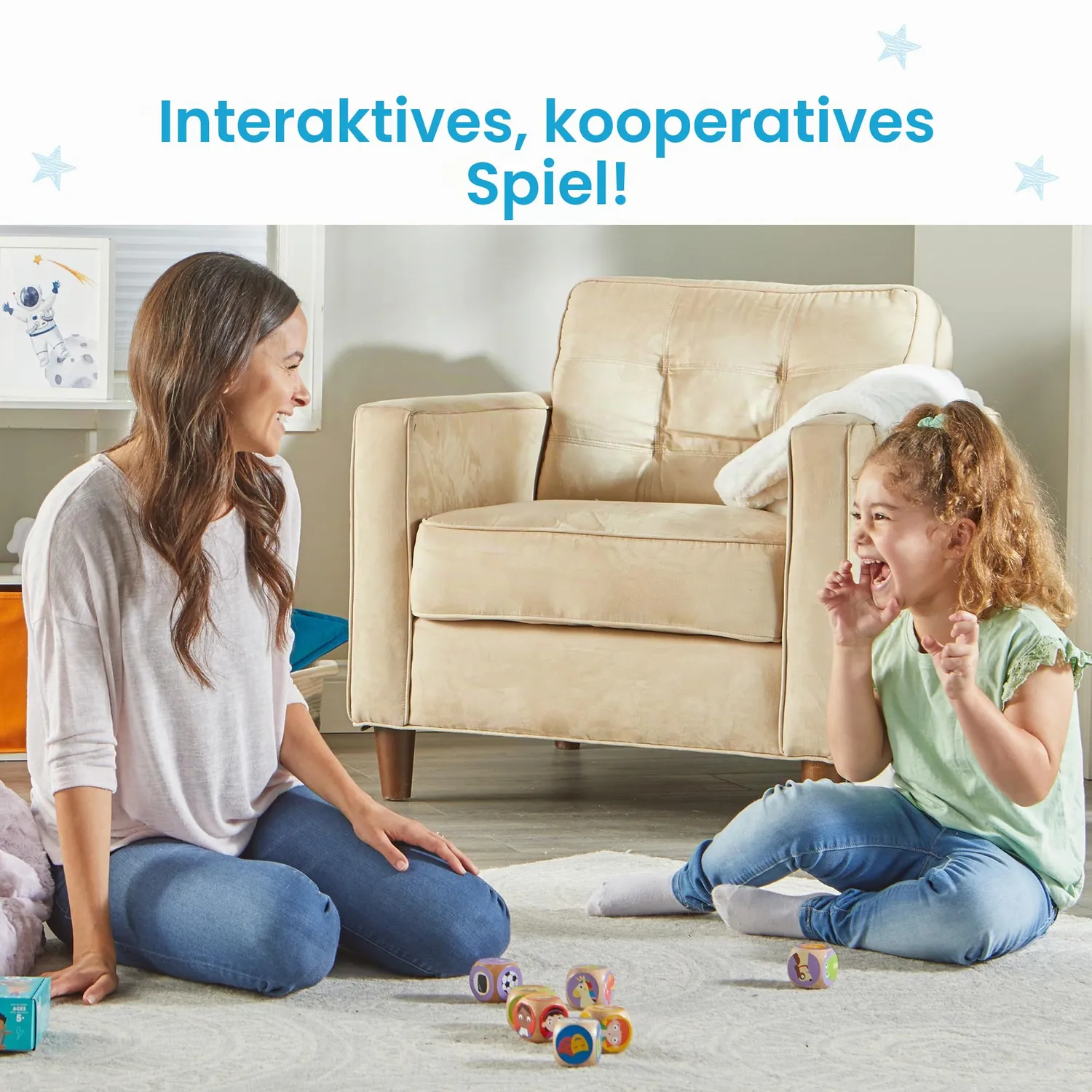 Learning Resources Gefühle würfeln Lernspiel Holz ab 5 Jahren