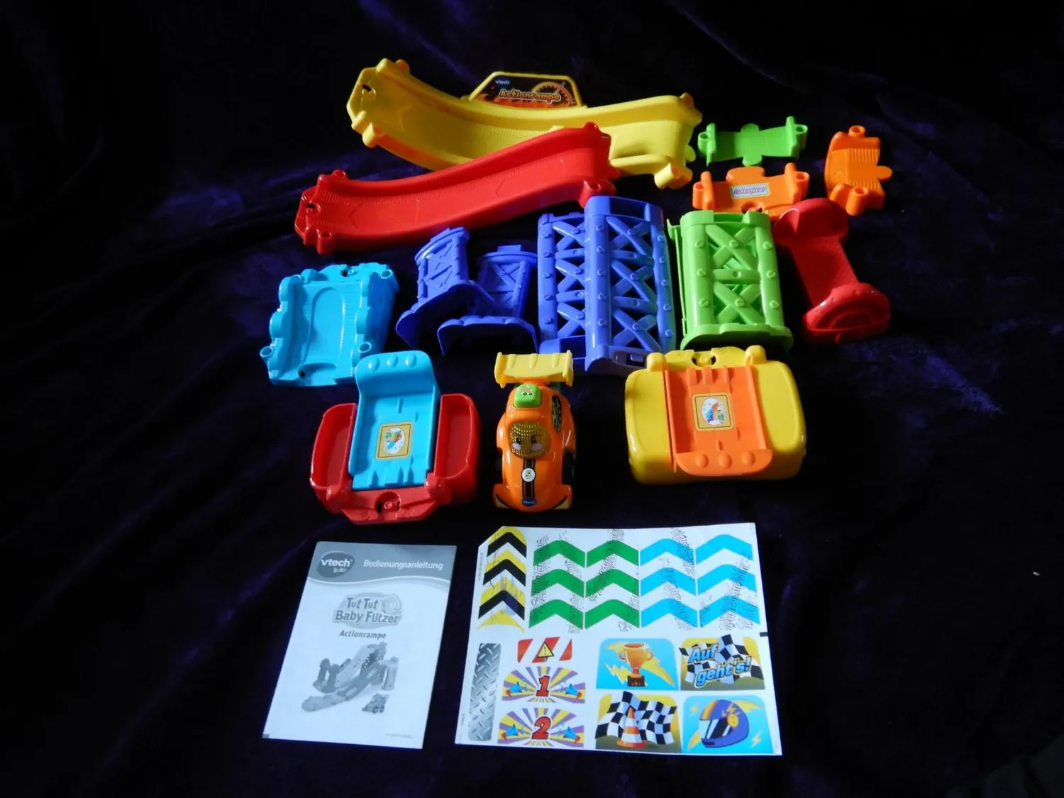 VTech Tut Tut Baby Flitzer 3-in-1 Actionrampe Spielset mit Auto