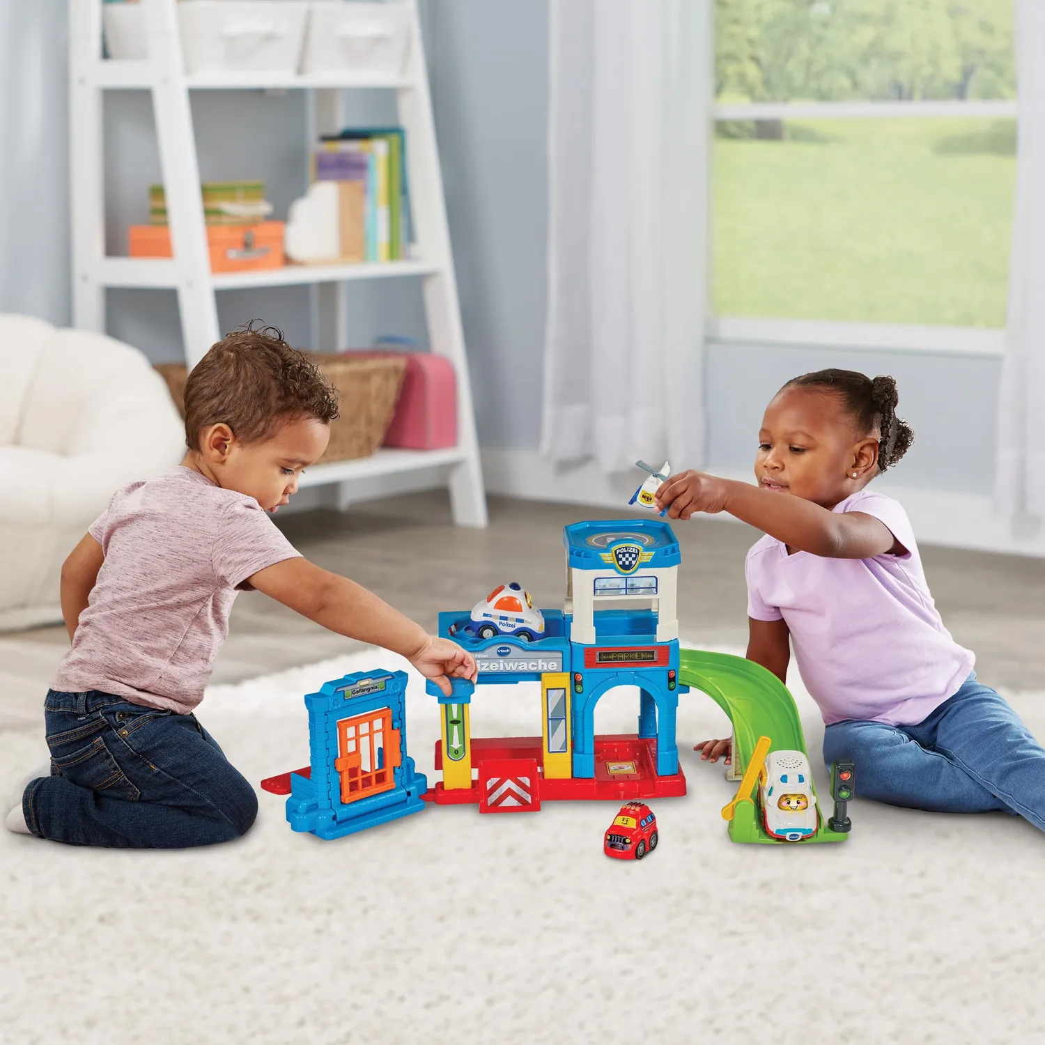 VTech Tut Tut Baby Flitzer Polizeiwache Spielset mit Auto