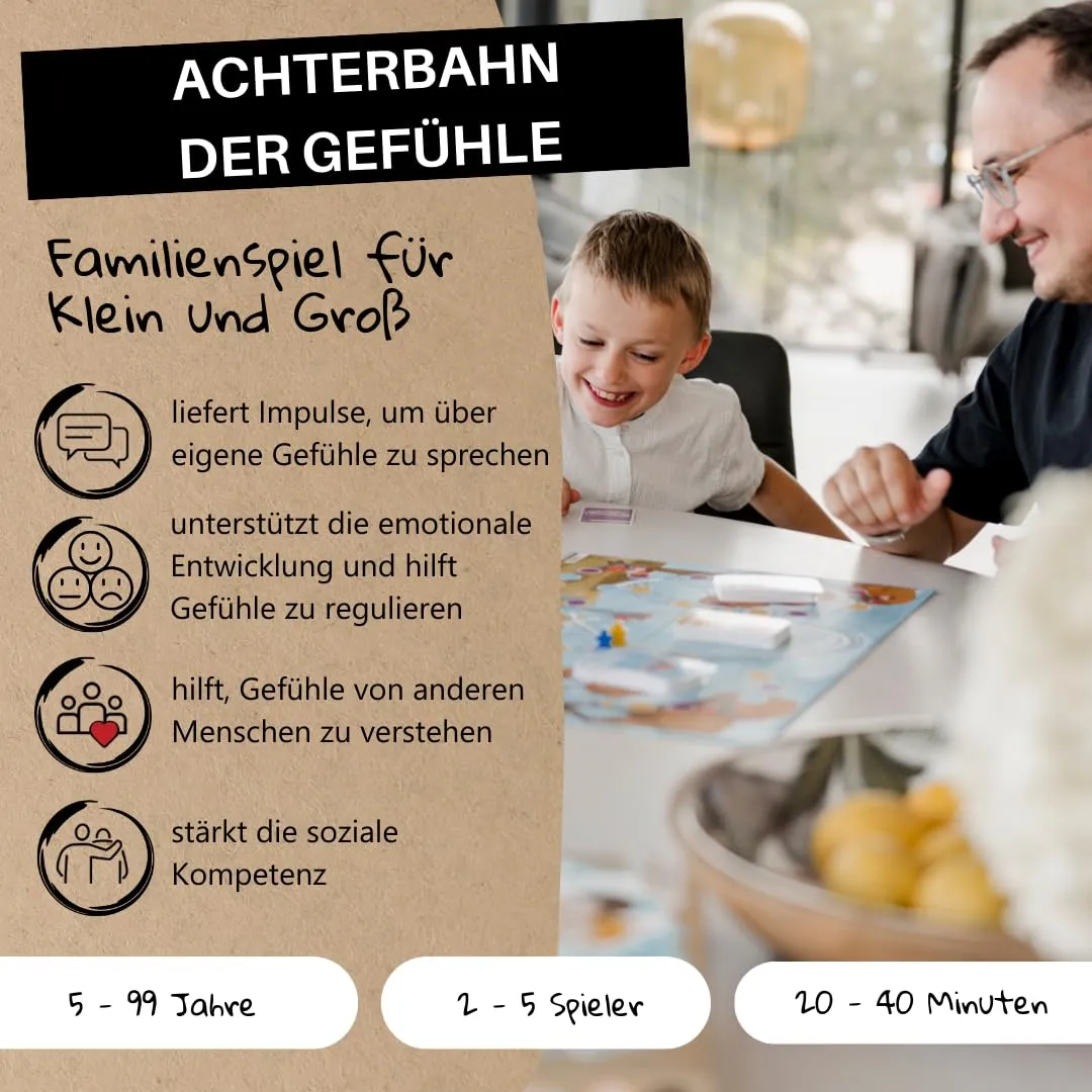 HANNIline Achterbahn der Gefühle Familienspiel ab 5 Jahren