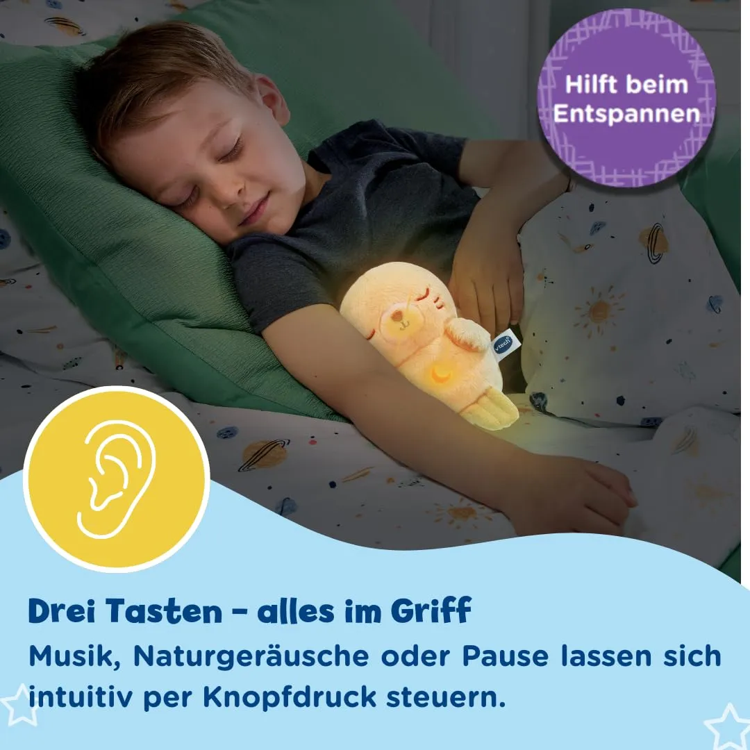 VTech Kuschel-Robbi Kuscheltier mit Licht Musik für Babys