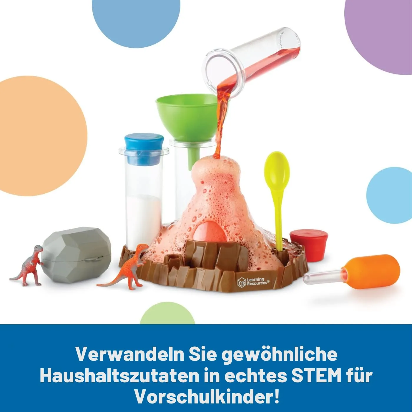 Learning Resources Blubbernder Vulkan Experimentierkasten 13-teilig