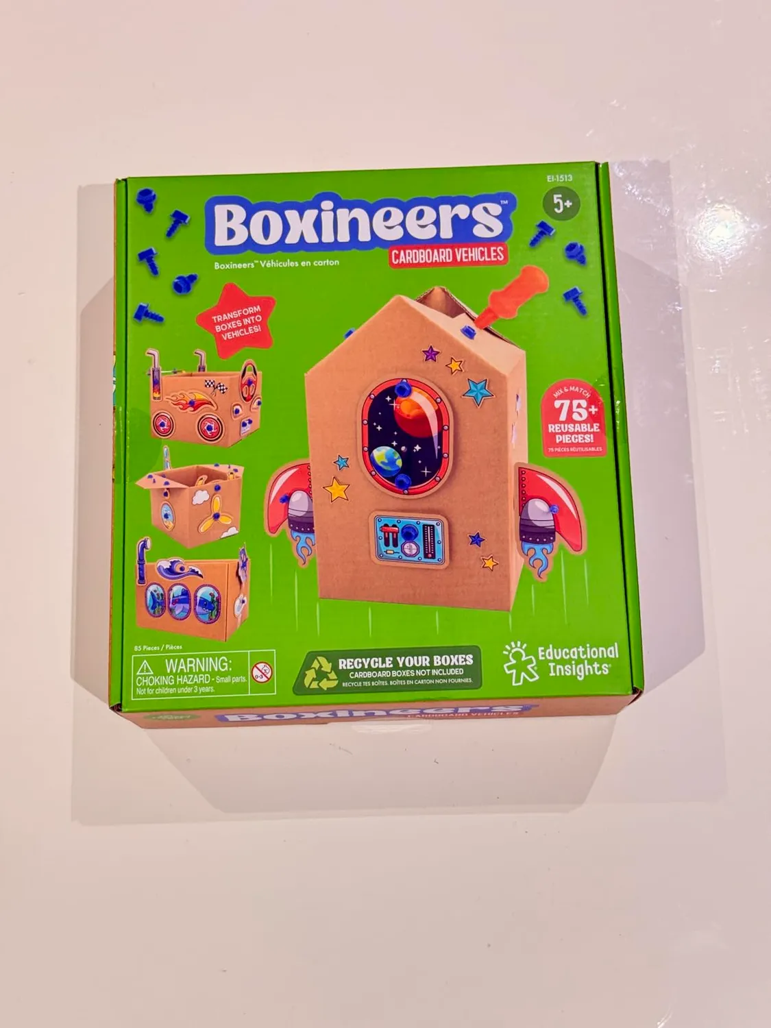 Learning Resources Boxineers Pappfahrzeuge Bastelset ab 5 Jahren
