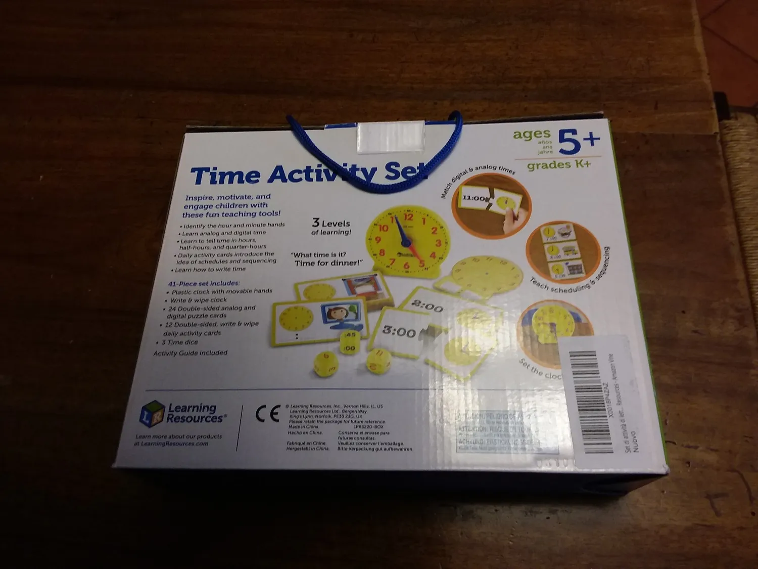 Learning Resources Zeit Spielset Uhr lernen analog digital