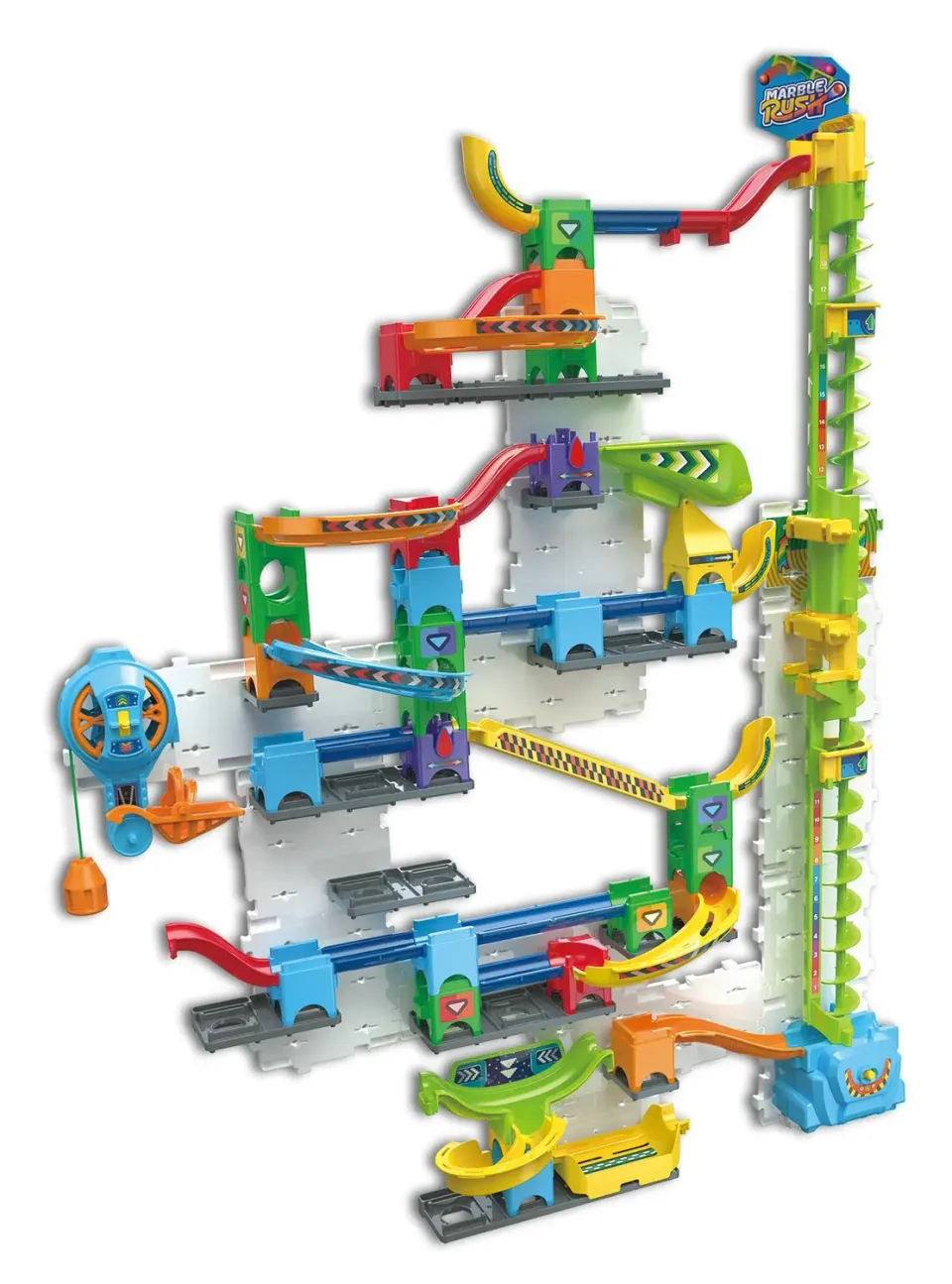 VTech Marble Rush Free Fall Vertikales Set Kugelbahn 93-tlg ab 6 Jahren