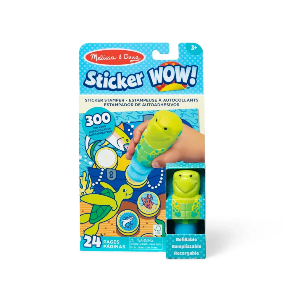 Melissa & Doug Sticker WOW Sea Turtle Stickerheft 24 Seiten