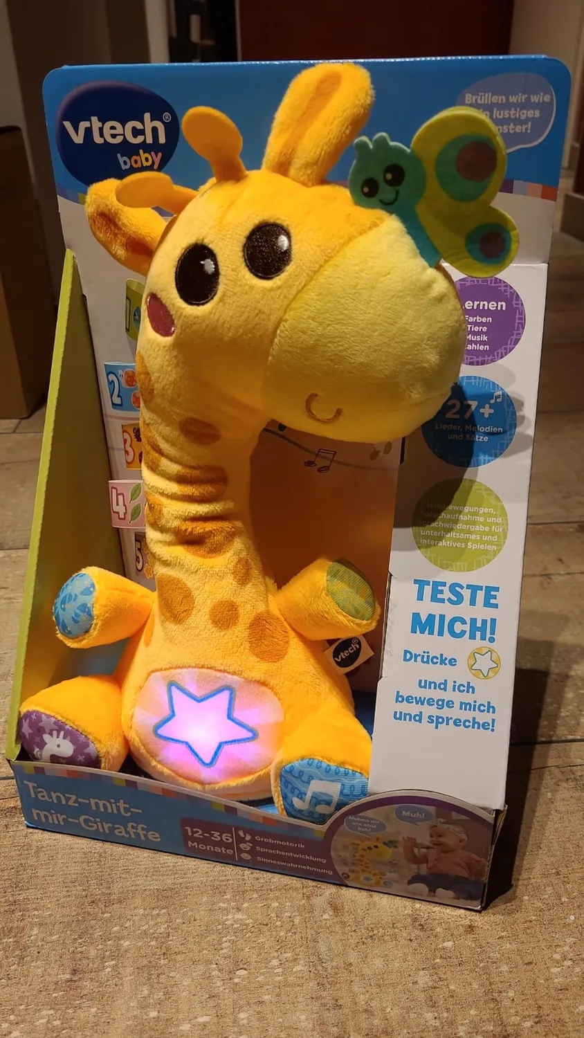 VTech Baby Tanz-mit-mir-Giraffe Plüschtier mit Musik