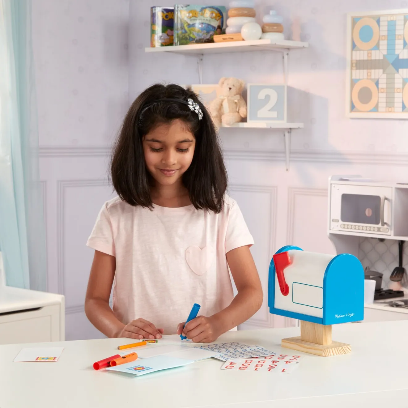 Melissa & Doug My Own Mailbox Holzbriefkasten Set