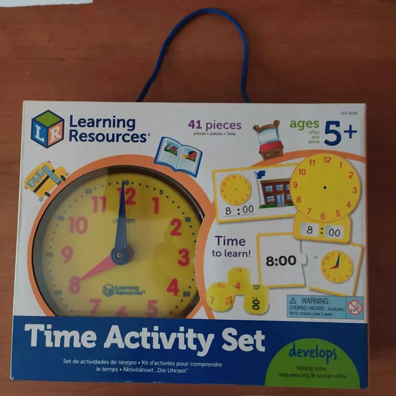 Learning Resources Zeit Spielset Uhr lernen analog digital