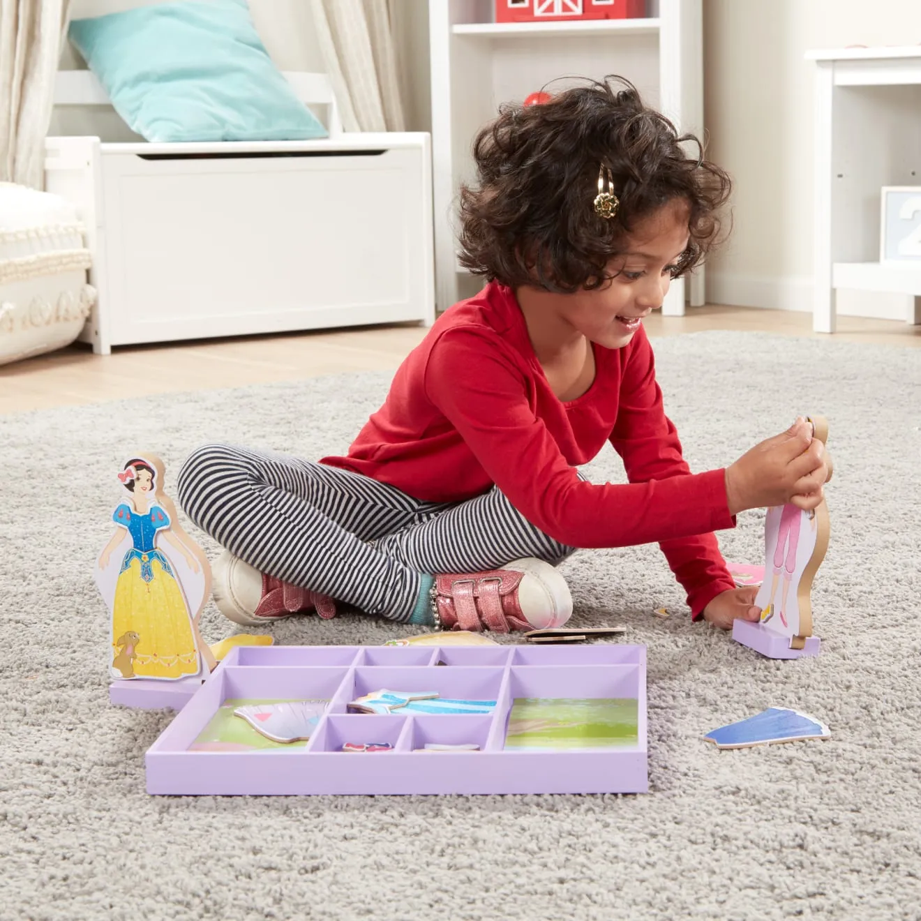 Melissa & Doug Dornröschen Schneewittchen Anziehpuppen