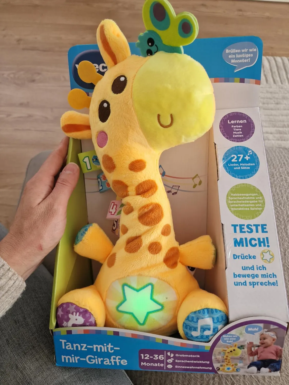 VTech Baby Tanz-mit-mir-Giraffe Plüschtier mit Musik