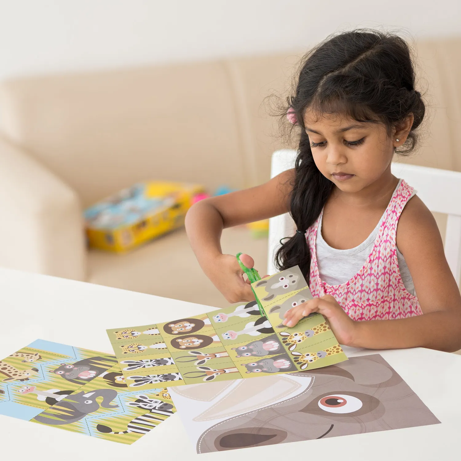 Melissa & Doug Safari Scissor Skills Scherenspiel mit Schere