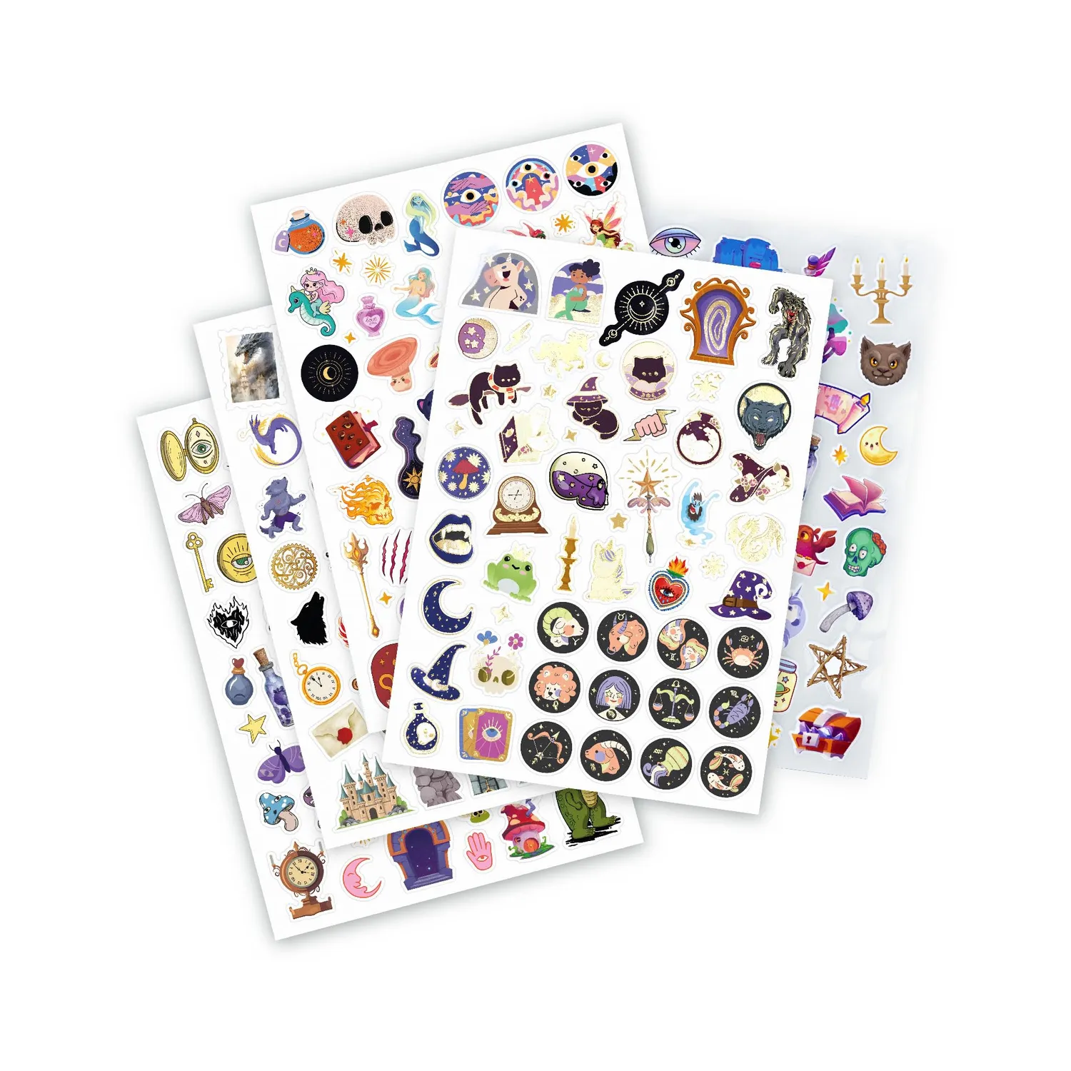Buki France FK020 Stickertasche 200 Märchen A5 Gold