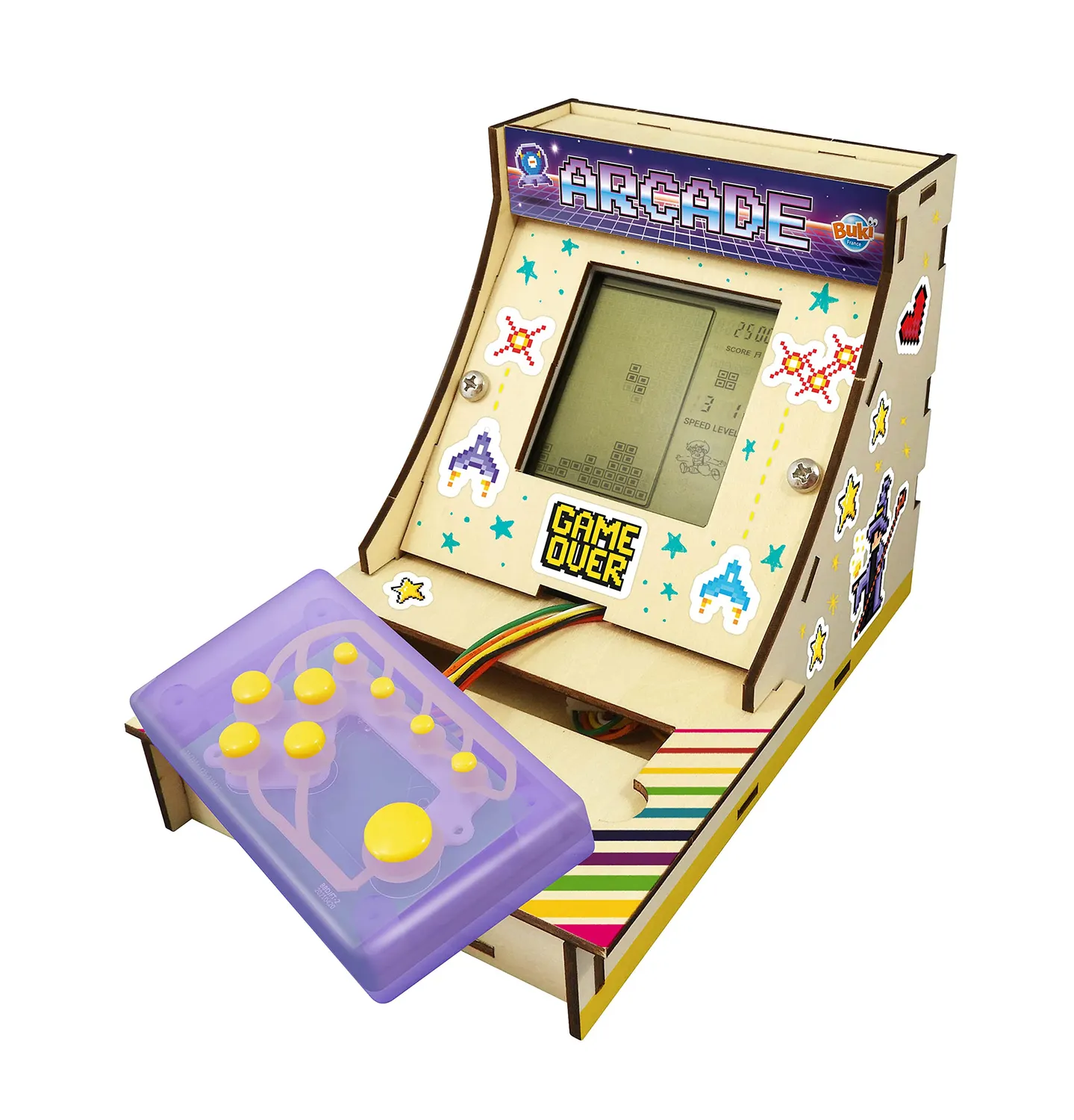 Buki 2167 Arcade-Terminal Bausatz mit 12 Spielen