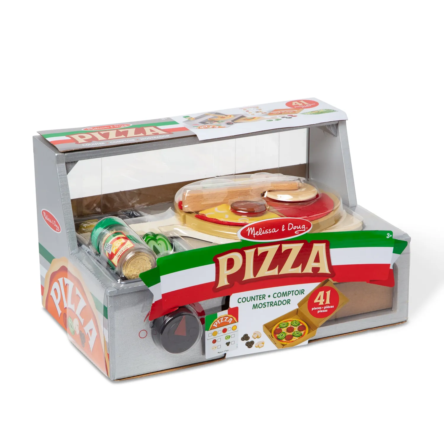 Melissa & Doug Top & Bake Pizzatheke Spielessen 41-teilig