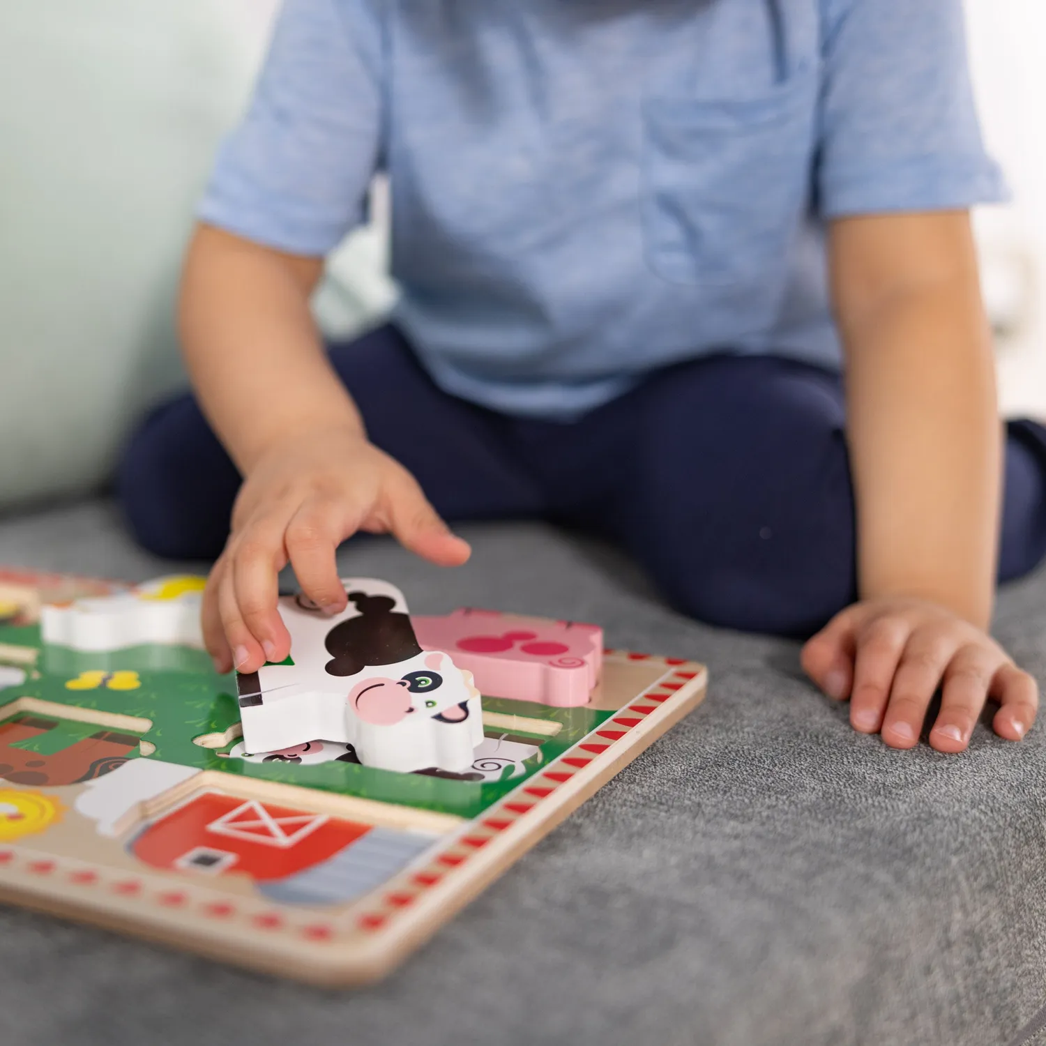 Melissa & Doug Farm Animals Holzpuzzle 8 Teile Bauernhof