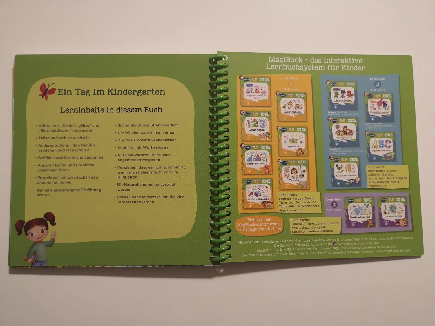 VTech MagiBook Ein Tag im Kindergarten Lernbuch Stufe 1 Empathie
