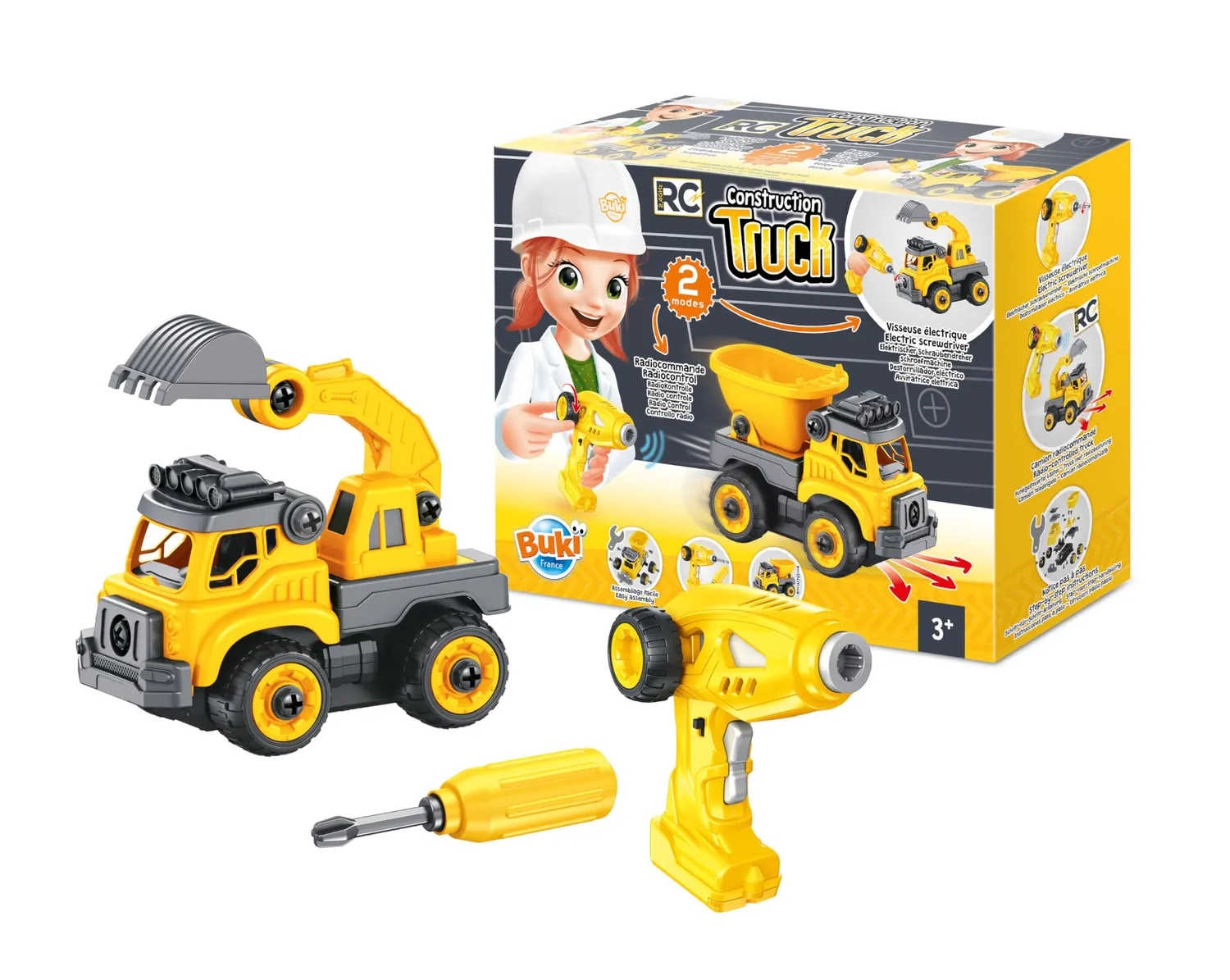 Buki France 9020 Baustellenlaster RC Laster Schrauben 2 Modelle