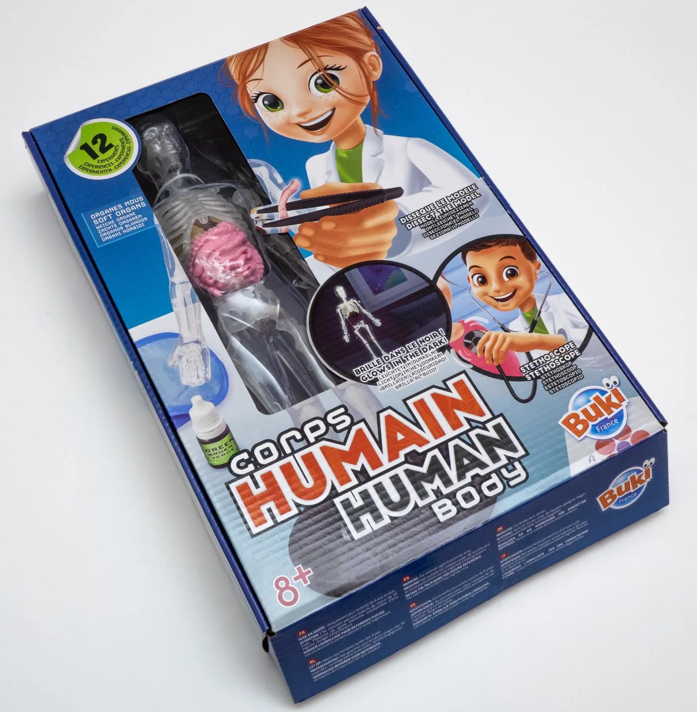 Buki 2163 Der menschliche Körper Anatomie-Set mit Stethoskop