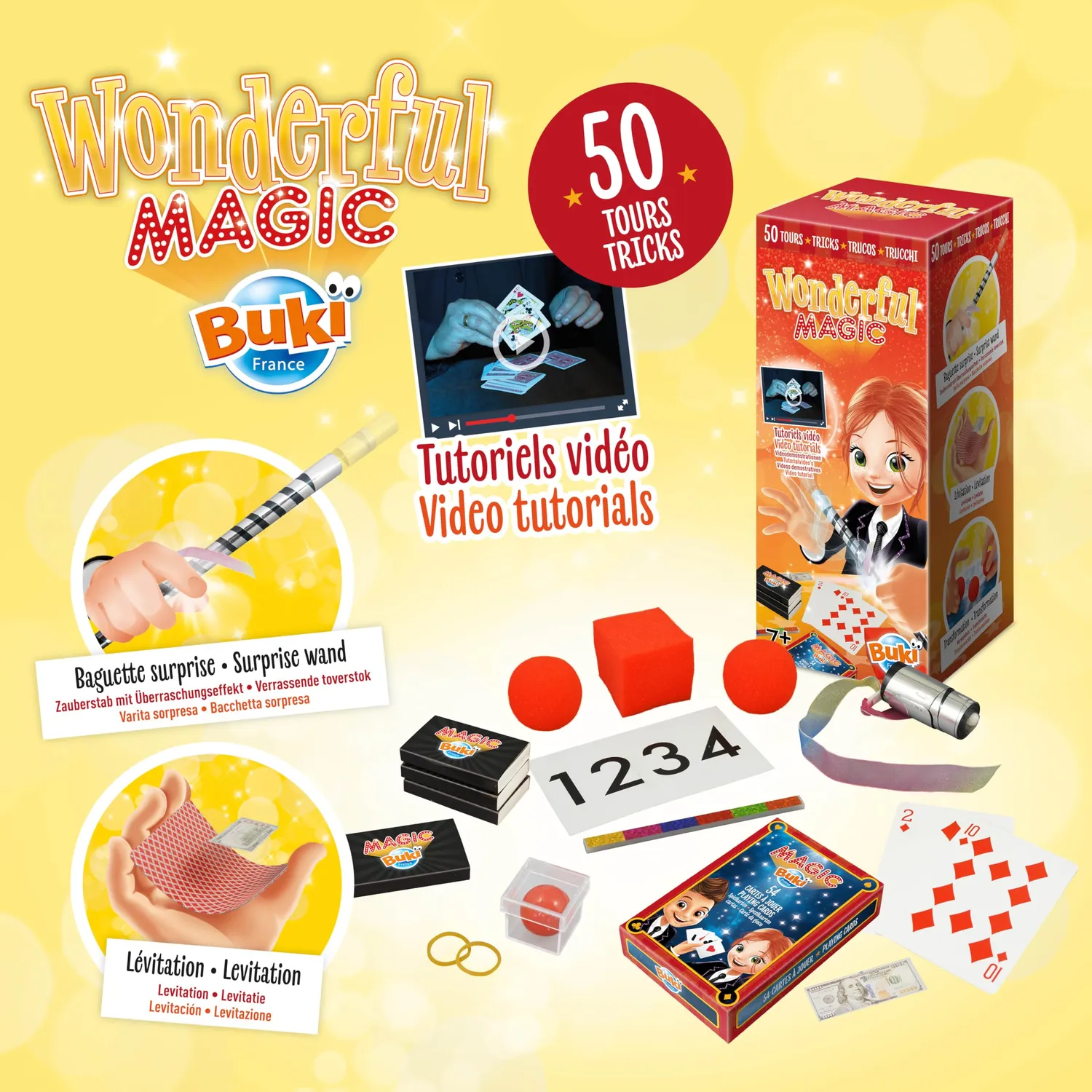Buki Wonderful 6064 Zauberkasten 50 Tricks ab 7 Jahren