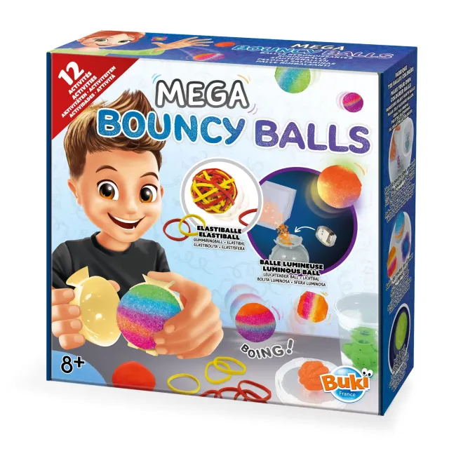 Buki Mega-Springbälle 2164 Flummis Bastelset 12-fach